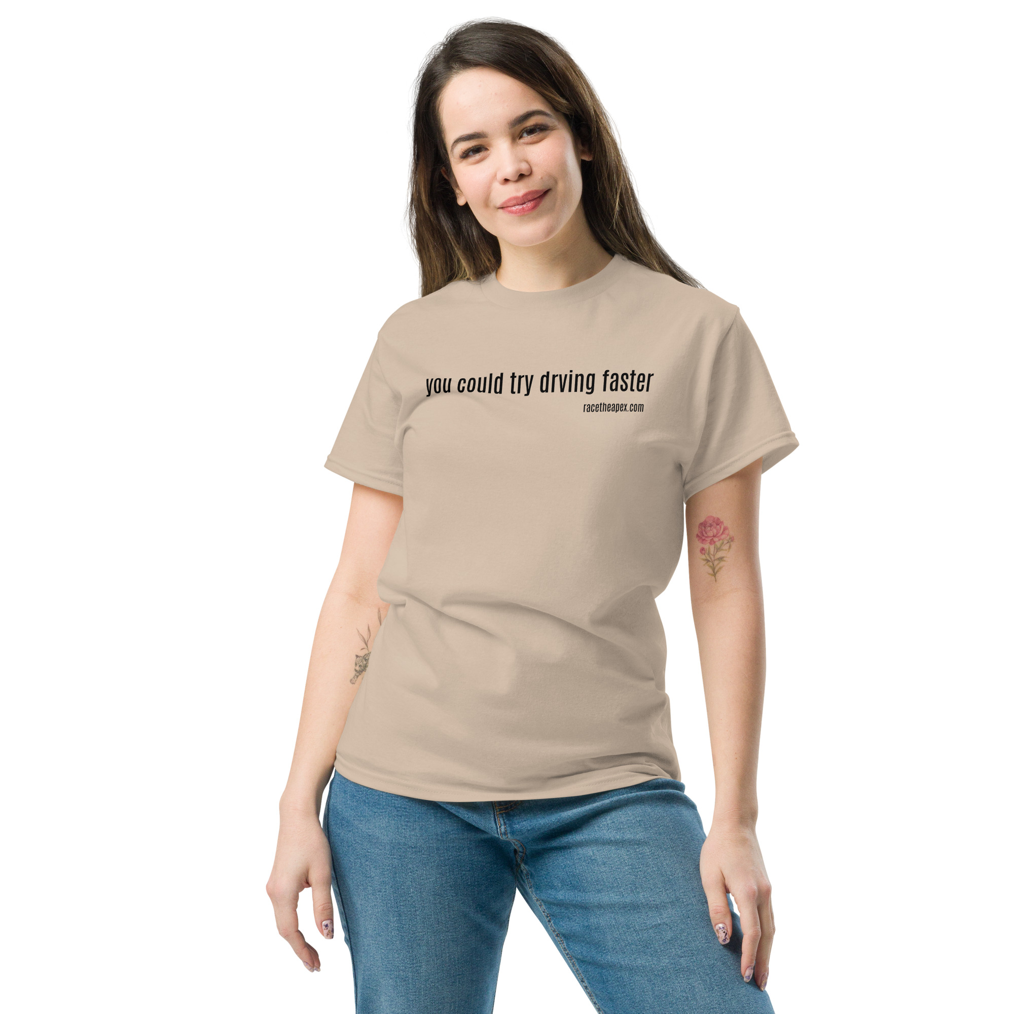 you could try driving faster - Unisex Tee - Image 6